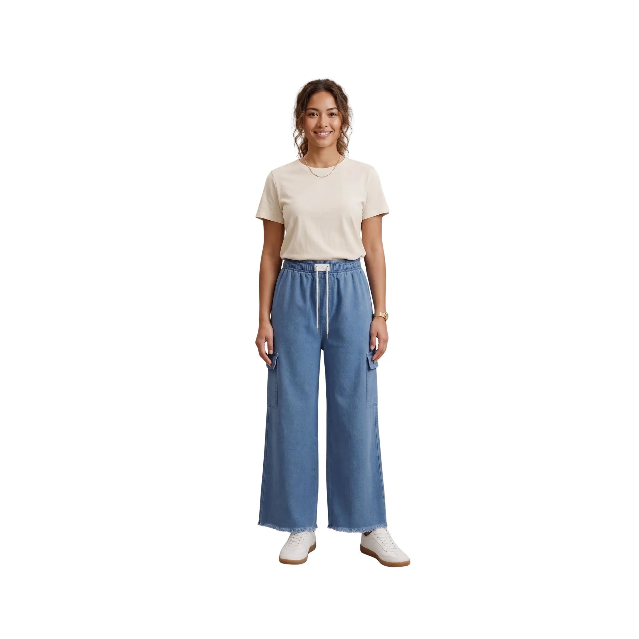 The Relaxed-Fit Denim Cargo | Dual Pocket | Modern & Aesthetic ABHSILA