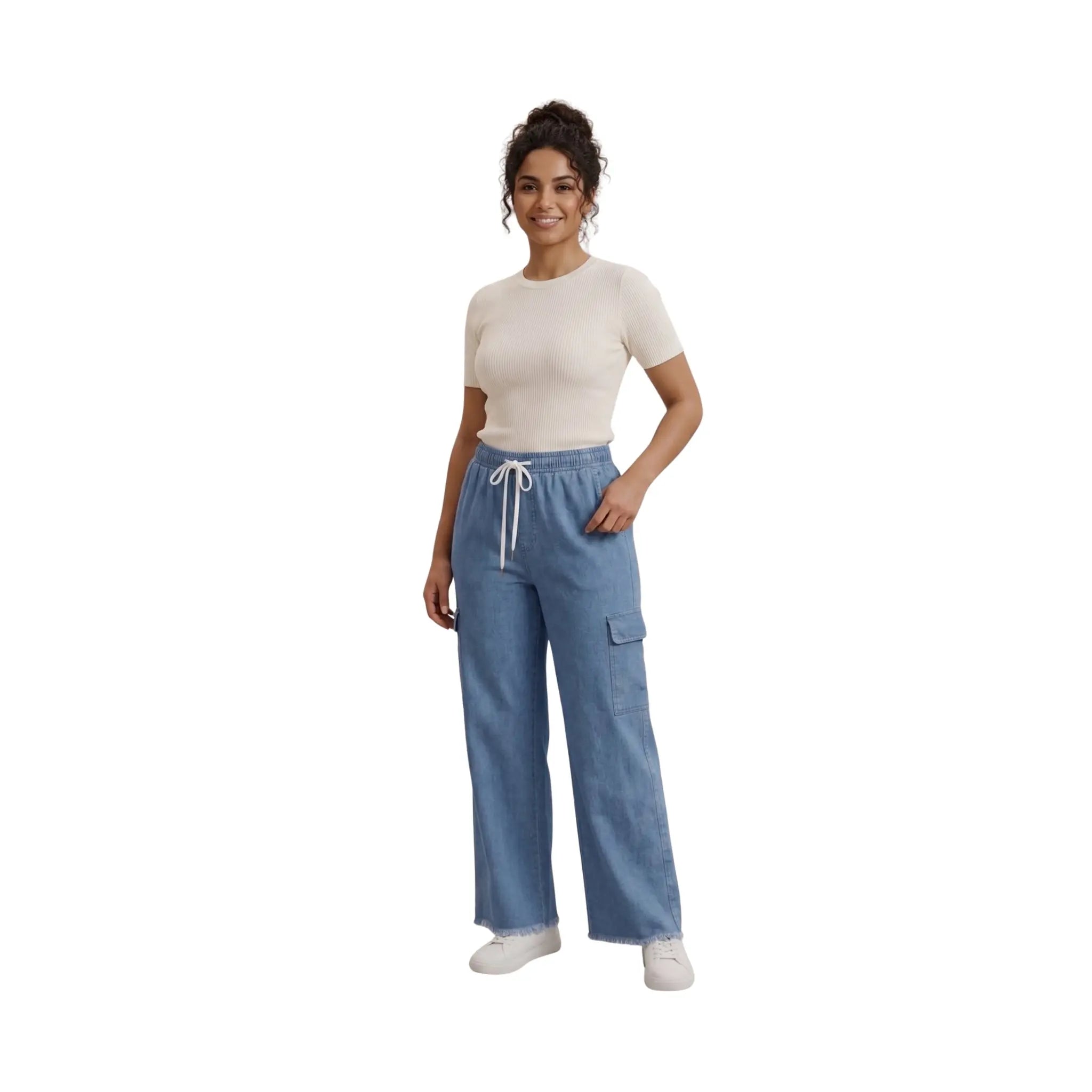 The Relaxed-Fit Denim Cargo | Dual Pocket | Modern & Aesthetic ABHSILA